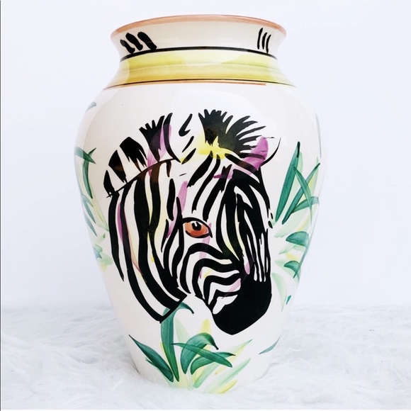 Anthropologie Other - BOHO Safari Jungalow Justina Blakeney Zebra Vase